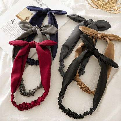 Women's All-match Elastic Band Knotted Rabbit Ears Hair Band